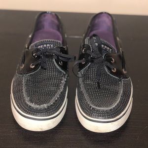 Sherry Sequin Boat Shoes Size 8